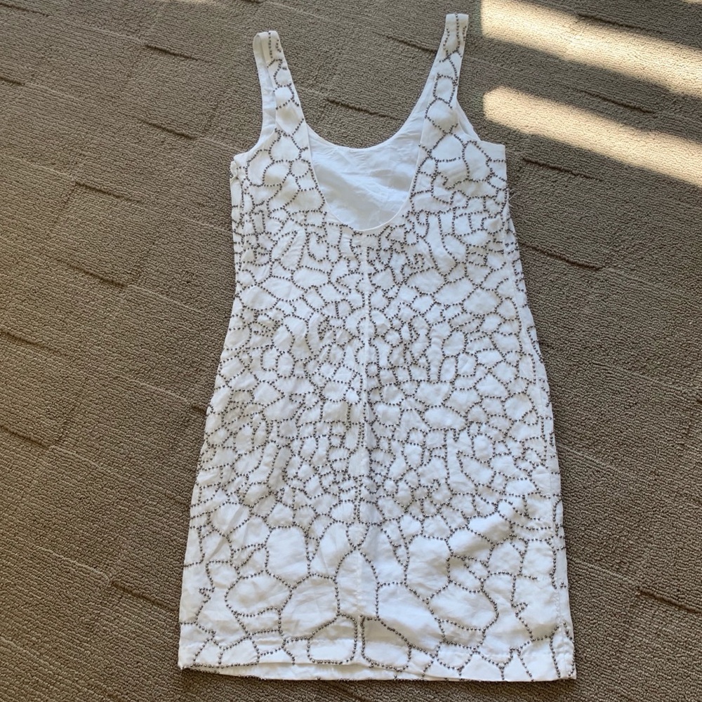 Armani Exchange Silver Beaded Dress - Picture 2 of 7